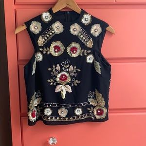 Needle and Thread embroidered top